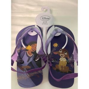 NWT‎ New Disney girls Wish Flip Flop Sandal W 7/8